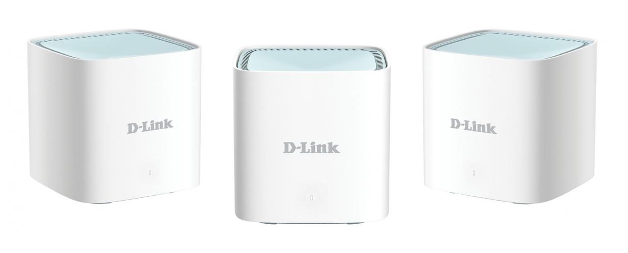 D-Link EAGLE PRO AI M15 - WLAN System - 3 Routers - Up to 500 m² - 1GbE - Wi-Fi 6 - Dual-Band (M15-3)