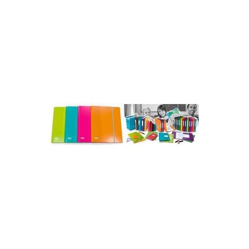 ELBA Eckspannermappe SCHOOL LIFE, 170 x 220 mm, sortiert mit Beschriftungsetikett, aus Karton 400 g/qm, mit 3 - 30 Stück (400036526) afbeelding 1
