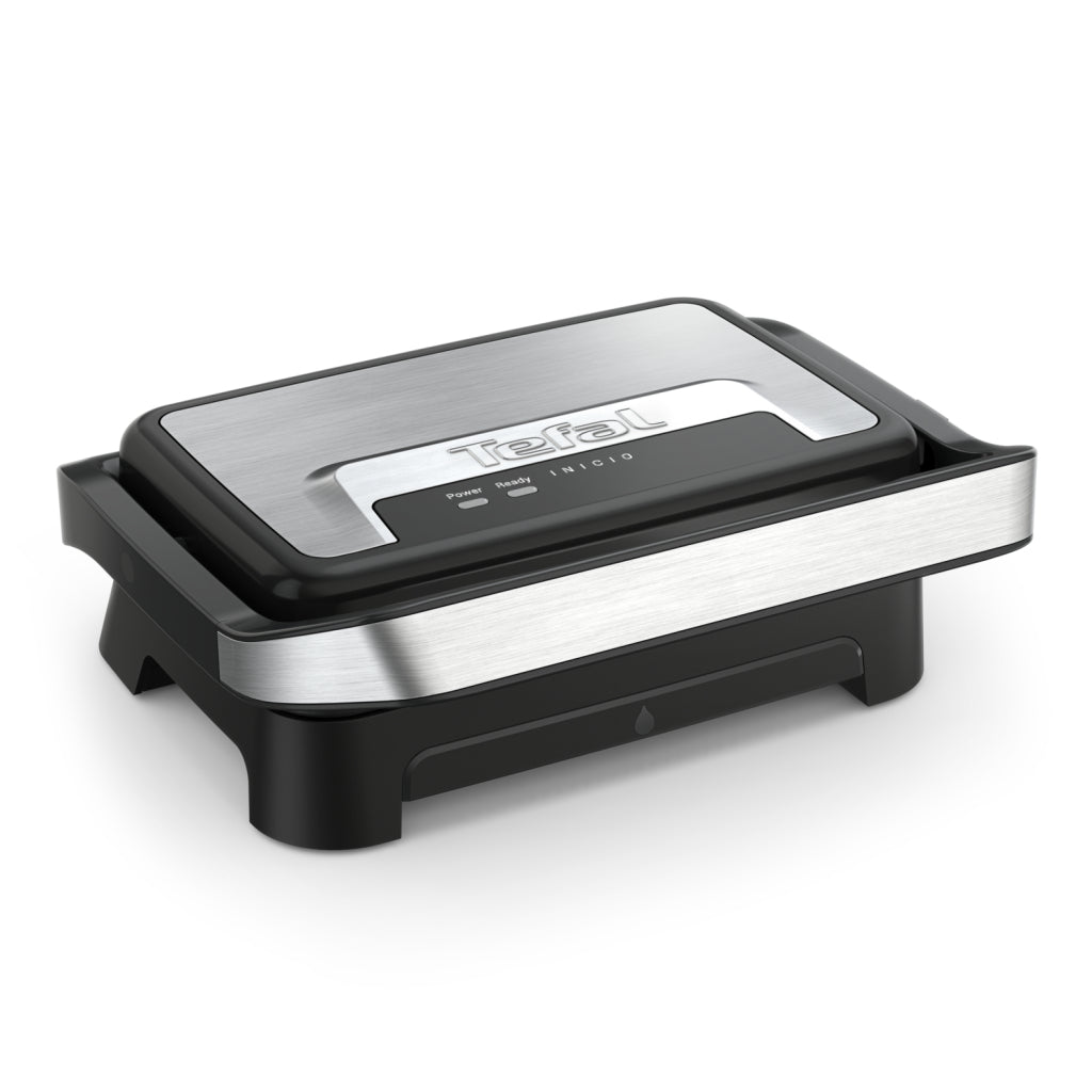 Tefal GC270D Inicio Compact Contact Grill 1000W Black/Stainless Steel