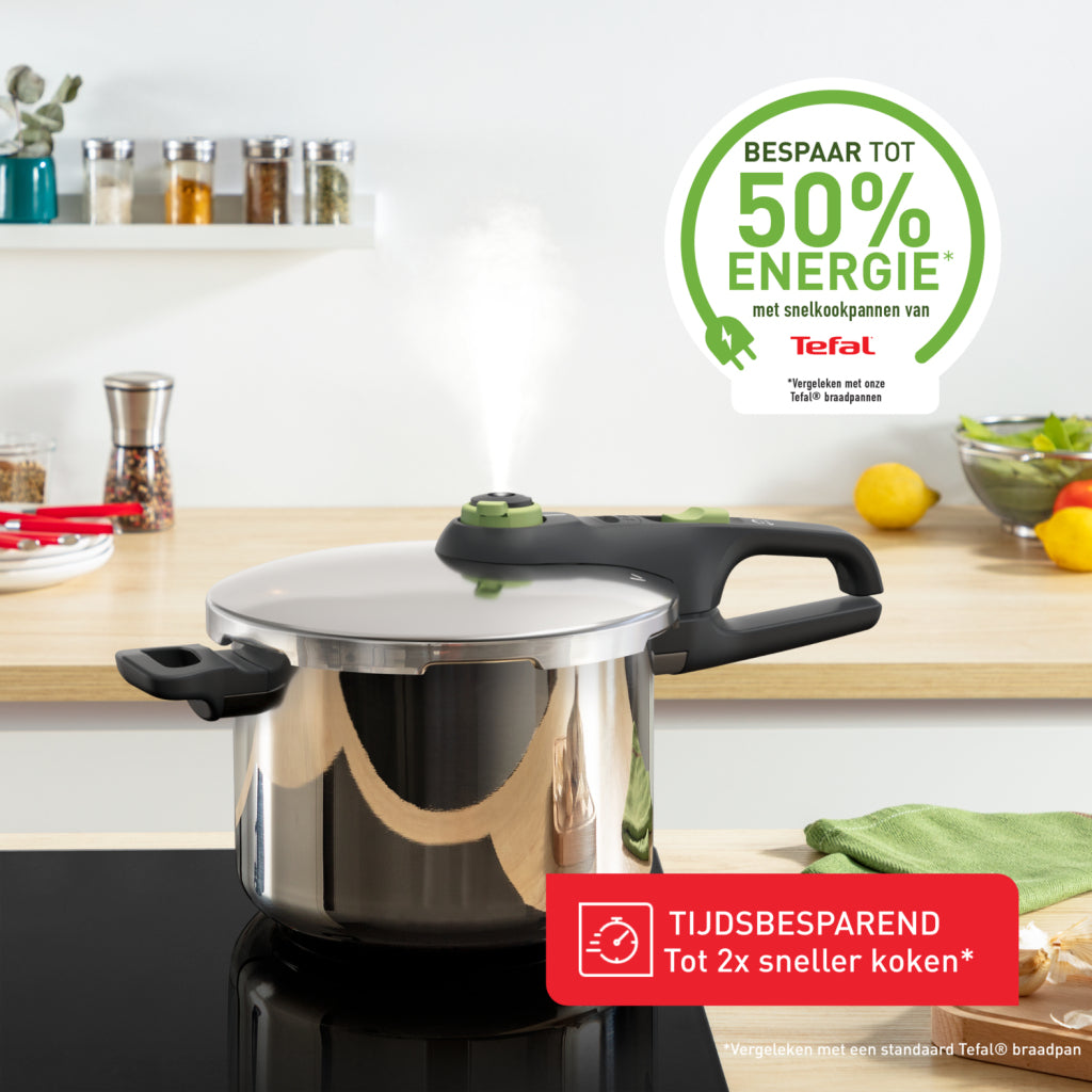 Tefal Pressure Cooker P25807 Secure 5 Trendy 6 L with Steamer Basket