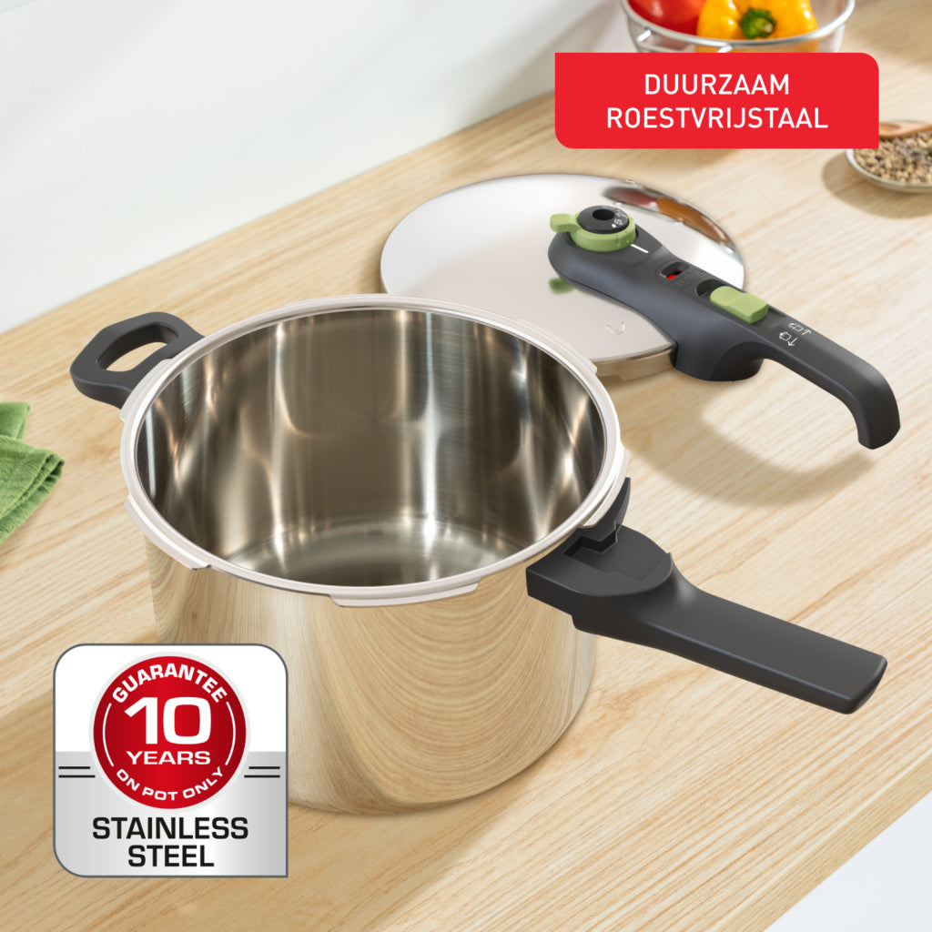 Tefal Pressure Cooker P25807 Secure 5 Trendy 6 L with Steamer Basket