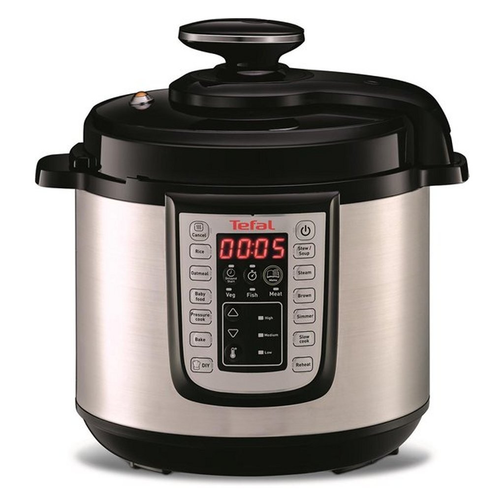 Tefal CY505E All-in-One Slow Cooker 6 L Stainless Steel/Black
