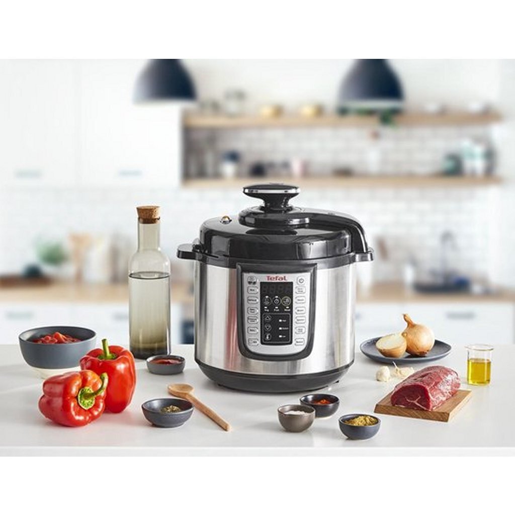 Tefal CY505E All-in-One Slow Cooker 6 L Stainless Steel/Black