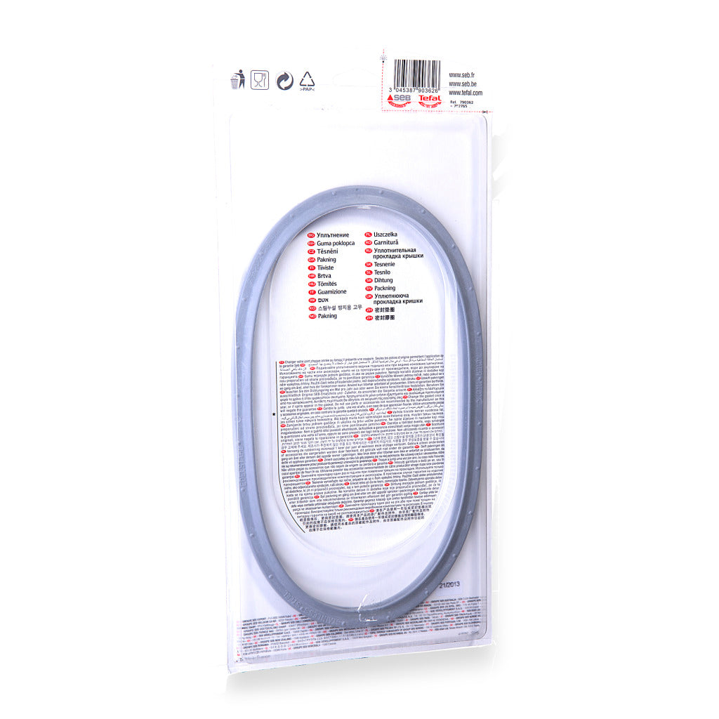 Tefal Sealing Ring Sensor/Optima - 220 mm - Stainless Steel - Compatible with Tefal/SEB Optima Inox, Classic & Sensor 1