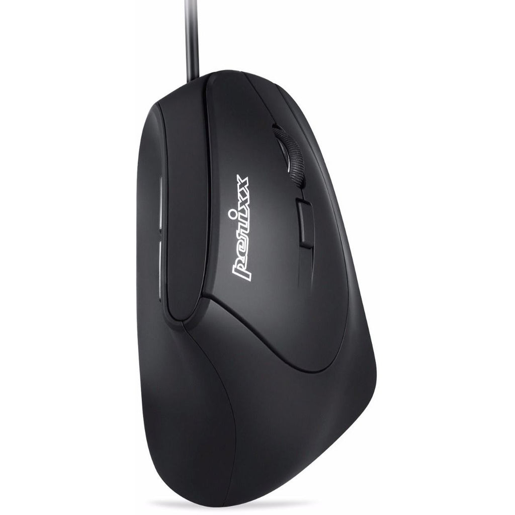 Perixx Ergonomic Vertical Mouse Perimice 515 II - Wired USB, Black - Model 11209