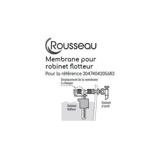 Membrane pour robinet flotteur silencieux - ROUSSEAU - Cetifié NF afbeelding 2