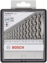 Bosch Robust Line HSS-G Drill Bit Set for Metal, 13 Pieces