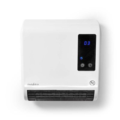 Nedis HTBA20WT Ceramic Fan Heater 2000W 20m² White Grey HTBA20WT