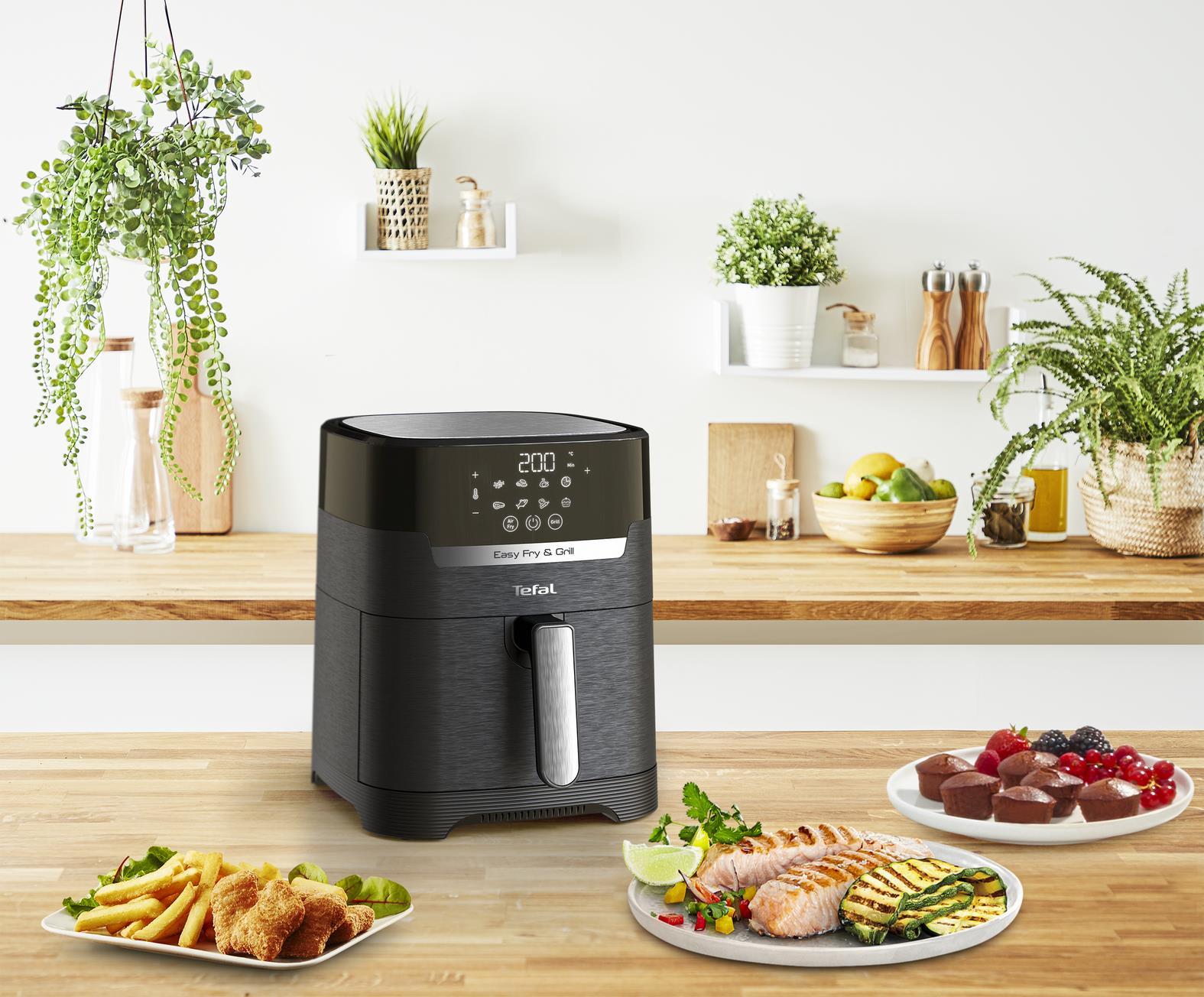 Tefal Easy Fry & Grill PRECISION, Air Fryer, 4.2 L, 80-200°C, 6 Persons, Model EY5058