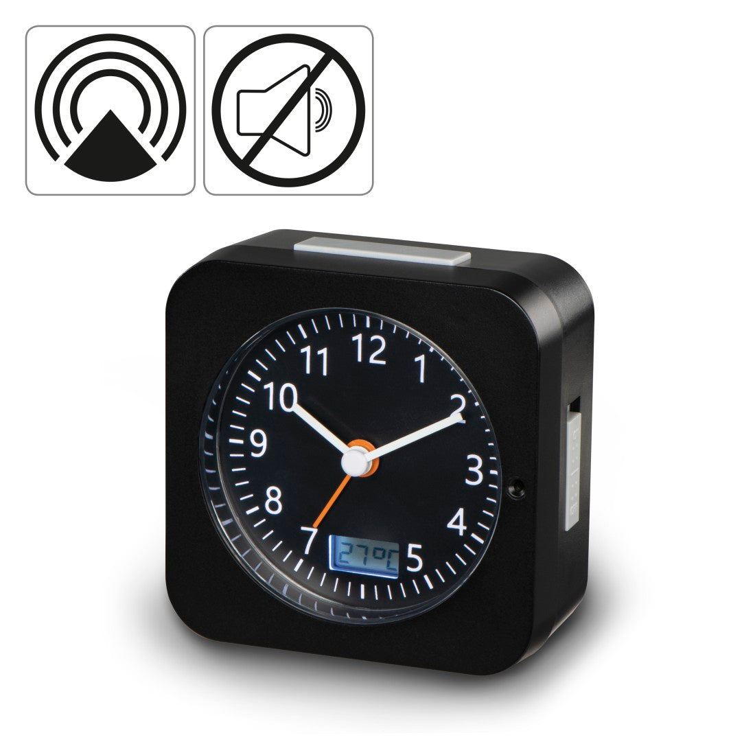 Hama Funkwecker Multi Black DCF Radio-Controlled Clock (00186448)