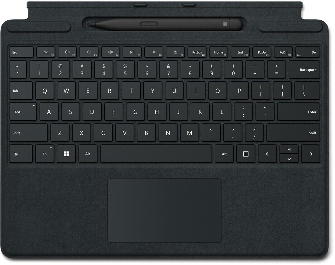 Microsoft Surface Pro Signature Keyboard - with touchpad, accelerometer, Surface Slim Pen 2 charging and storage tray - QWERTZ - German - black -