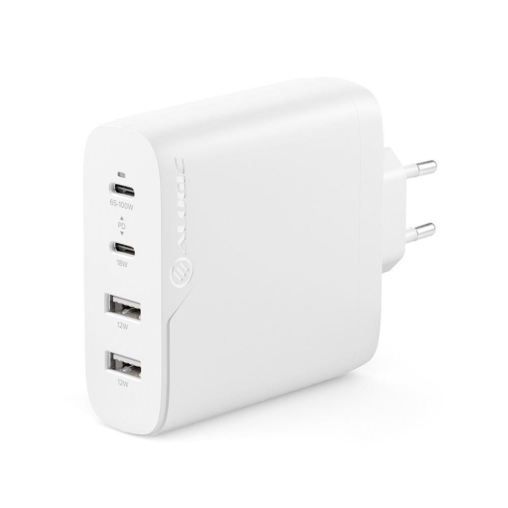Alogic Ladegerät 100W 4 Port (2x USB-C, 2 x USB 3.0 A) white (WCG4X100-EU)