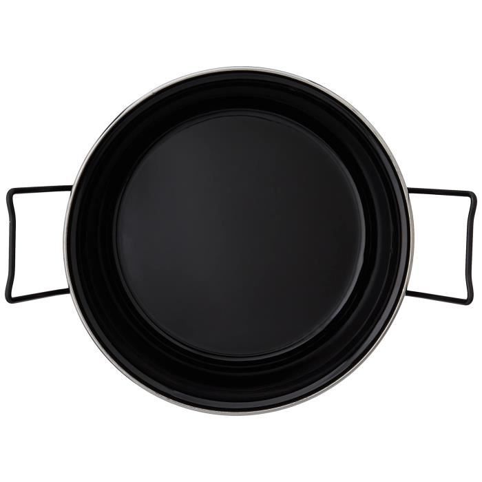 BAUMALU Northern Deep Fryer - 28 cm Diameter - Black - Suitable for All Hobs