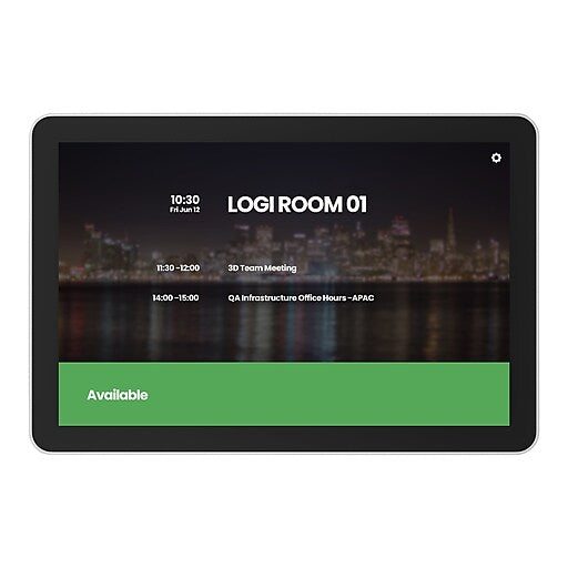 Logitech Tap Scheduler - Scheduling Panel for Meeting Rooms - Video Conferencing Component - Zoom & Microsoft Teams Certified - White