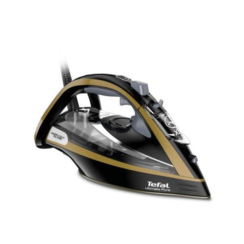 Tefal FV9865E0 Bügeleisen Trocken- & Dampfbügeleisen Durilium Selbstreinigende Grundplatte 3000 W Schwarz - Gold (FV9865) afbeelding 1