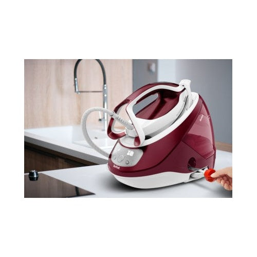 Tefal GV9220 Dampfbügelstation 2600 W Durilium AirGlide Autoclean soleplate Burgund - Weiß (GV 9220) afbeelding 2