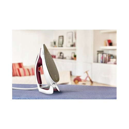 Tefal GV9220 Dampfbügelstation 2600 W Durilium AirGlide Autoclean soleplate Burgund - Weiß (GV 9220) afbeelding 6