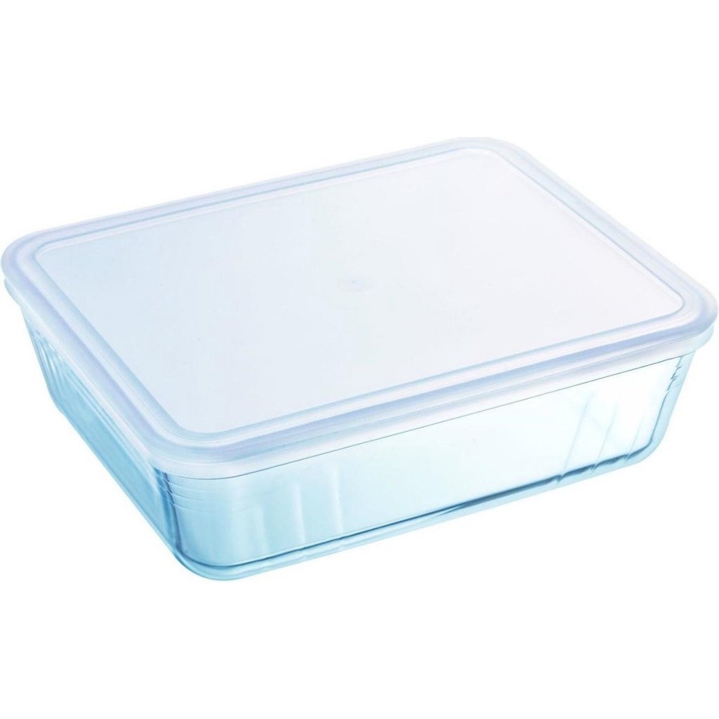 Pyrex Cook & Freeze Glass Oven Dish 4 L with Lid - Borosilicate Glass - 27 x 22 x 9 cm