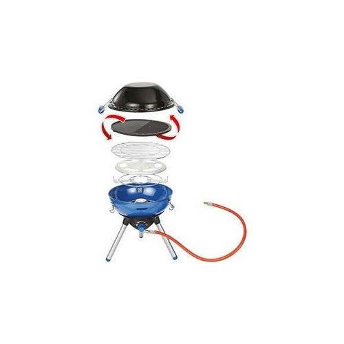 Campingaz Party Grill 400 Caravan Tisch Propan/Butan Schwarz - Blau - Satinierter Stahl 2000 W (2177091) afbeelding 1