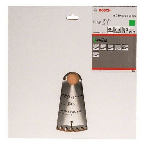 Bosch 2 608 640 729 circular saw blade 25 cm 1 pc(s) afbeelding 2