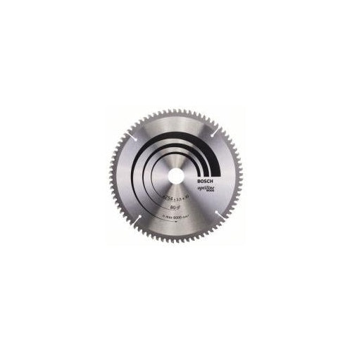 Bosch Optiline Wood - Kreissägeblatt - für Holz - 254 mm - 80 Zähne afbeelding 1