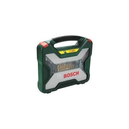 Bosch X-Line Titanium - Schraubendreher- und Bohreinsatzset - für Holz, Metall, Mauerwerk - 100 Stücke - torx, phillips, pozidriv, hex, slot - 5 mm, 6 mm, 7 mm, 8 mm, 9 mm, 10 mm, 11 mm, 13 mm - Länge: 25 mm afbeelding 1