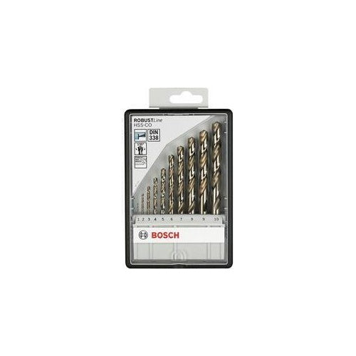 Bosch Robust Line HSS-Co - Bohrersatz - für Metall - 10 Stücke afbeelding 1