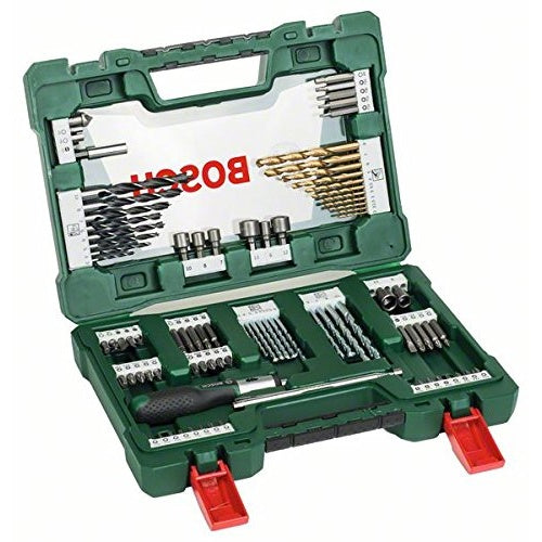 Bosch V-Line - Schraubendreher- und Bohrereinsätze - für Holz, Metall, Stein - Kegelsenker, Spiralbohrer - 91 Stücke - torx, phillips, pozidriv, hex, slot - Sechs-Punkt - 5 mm, 6 mm, 4 mm, 2 mm, 2,5 mm, 3 mm - Länge: 50 mm, 25 mm (2607017195) afbeelding 4