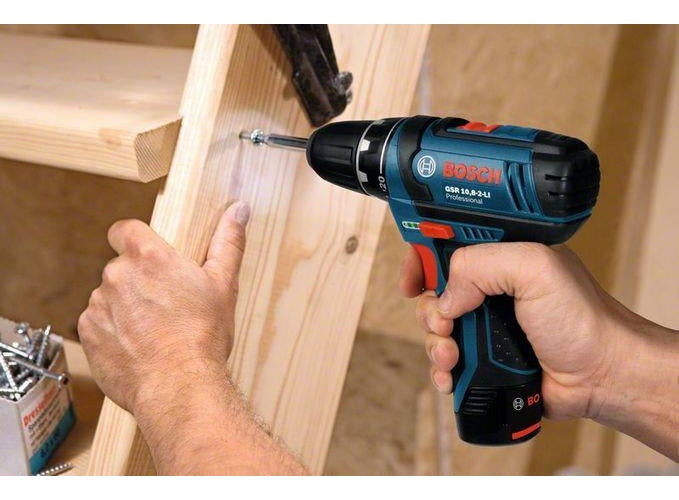 Bosch Light Series GSR 10,8-2-LI Professional - Bohrer/Schrauber - schnurlos - 2 Geschwindigkeiten - Bohrfutterschlüssel 10 mm - 30 N·m - 2 Akkus - 10.8 V afbeelding 1