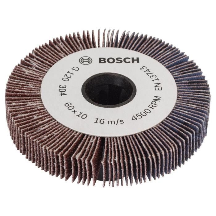 Rouleau a lamelles Bosch - PRR / TEXORO - 10mm Grain 120 - Ponçage bois, métal et matiere synthétique afbeelding 1