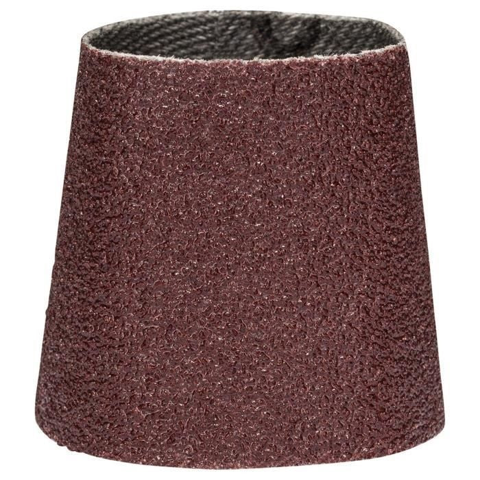 Lot de 3 abrasifs coniques Bosch PRR 30mm G80 pour poncer bois, métal et matiere synthétique afbeelding 1