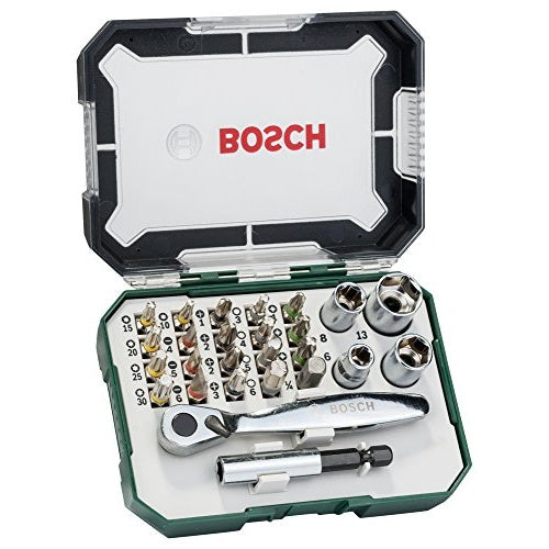 Bosch - Knarrenschraubendreher mit Bit-Satz - 26 Stücke - in Koffer afbeelding 4