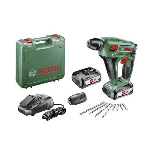 Bosch Uneo Maxx - Bohrhammer - schnurlos - 3 Modi - SDS-Quick - 0,6 Joules - 2 Akkus - 18 V (0603952327) afbeelding 1