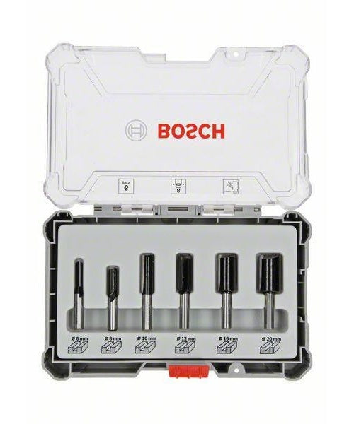 Bosch - Fräskopf - für Holz, Weichholz, Hartholz, Profile - 6 Stücke - 6 mm, 8 mm, 10 mm, 12 mm, 20 mm, 16 mm - Länge: 50 mm, 60 mm, 54 mm afbeelding 4