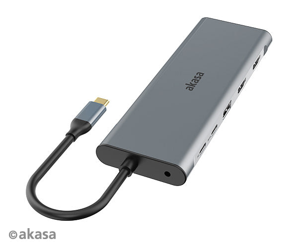 Akasa AK-CBCA28-18BK Laptop Docking Station USB 3.2 Gen 1 Type-C
