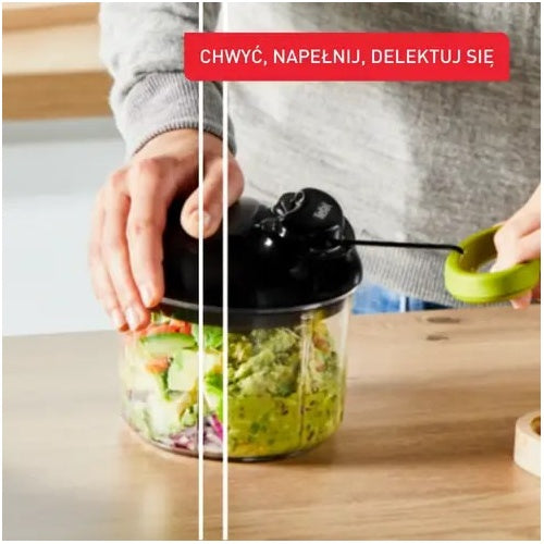 Tefal K13204 Manueller Essenszerkleinerer Schwarz - Grün - Transparent (K13204) afbeelding 4