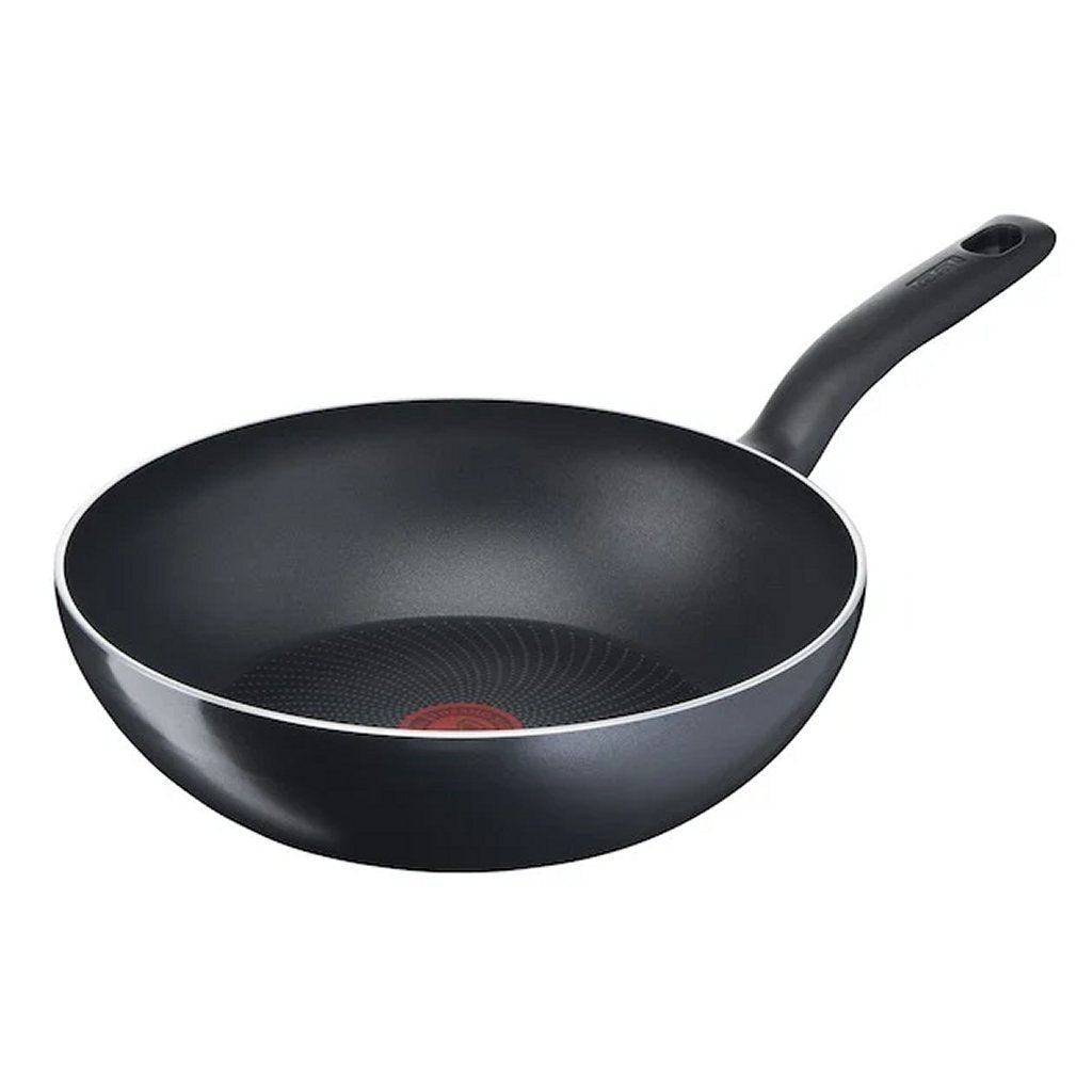Tefal C26919 Start Easy Wok Pan 28 cm Black - Durable Non-Stick Cookware