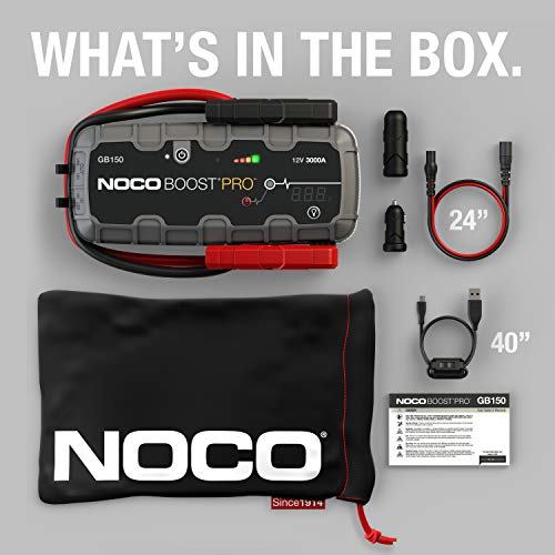 NOCO GB150 Boost - 12V 3000A Jump Starter with Integrated 12V/USB Battery (GB150)