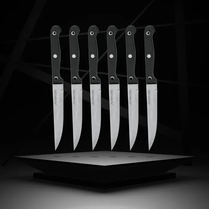 Lot de 6 couteaux a steak - NIROSTA - 21 cm - 3176230992105 - afbeelding 2