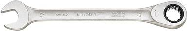 Gedore 2297205 7 R 24 Ratchet Ring-Open End Wrench 24 mm