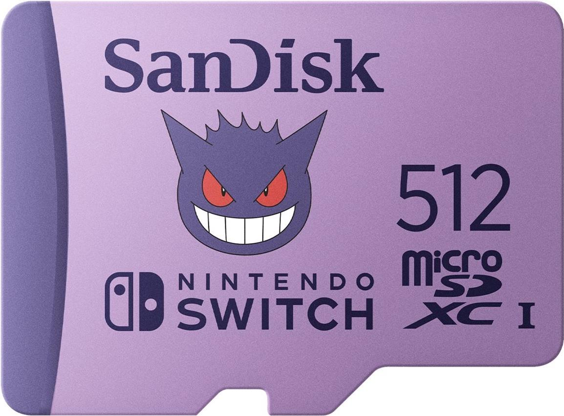 SanDisk - 512GB Flash Memory Card - Video Class V30/ UHS-I U3 - microSDXC UHS-I (SDSQXAO-512 G-GN6ZK)