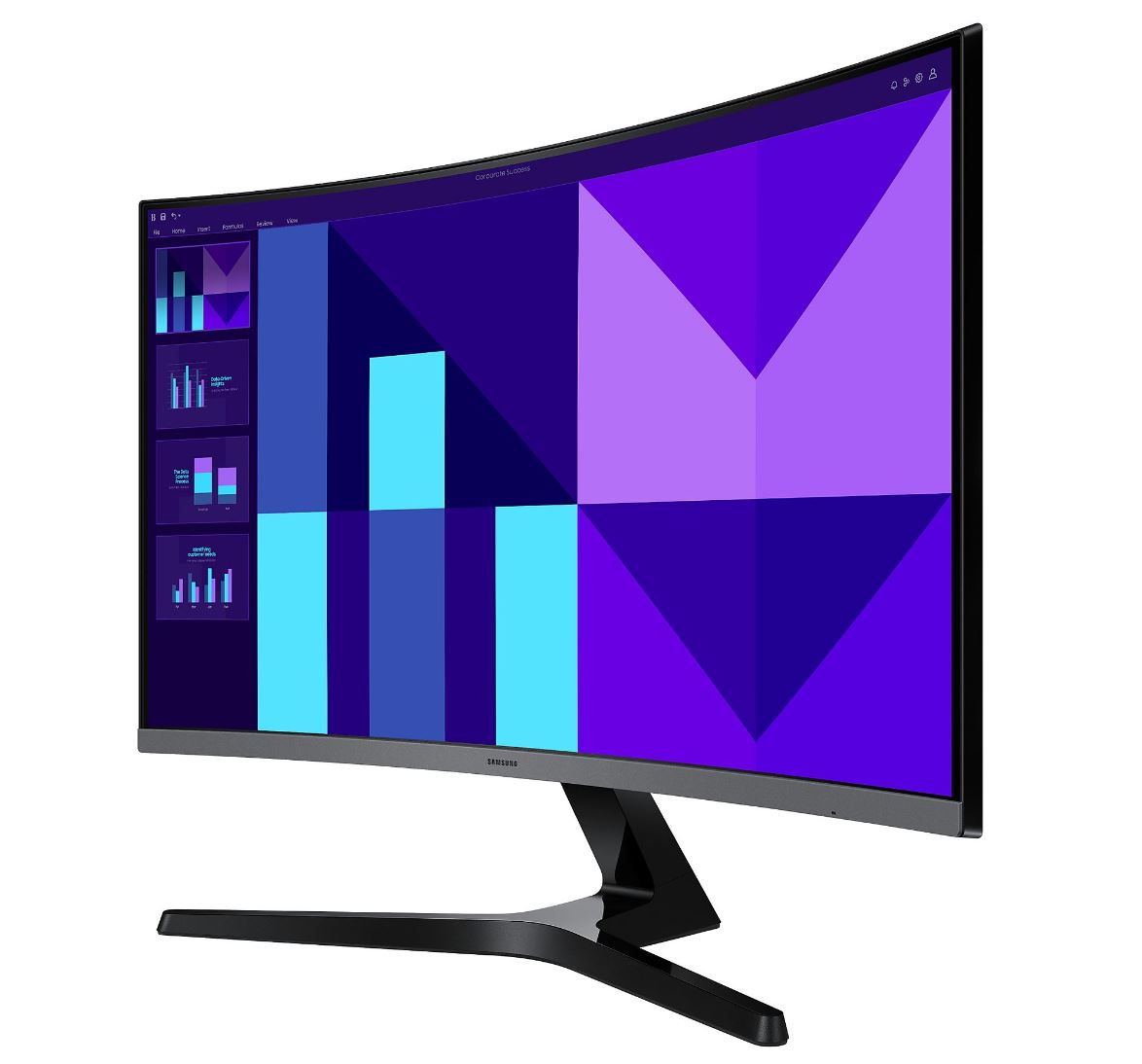 Samsung S27D396- Monitor Curved FHD Speaker - Flachbildschirm (TFT/LCD) - (27") 68,6cm [Energieklasse D] (LS27D396GAUXEN)