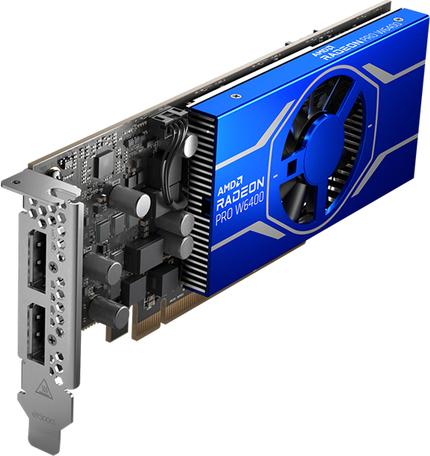 AMD RADEON PRO W6400 - 4GB PCIe 4.0 X4 - 2xDP - GDDR6 (100-300000262)