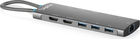 DIGITUS USB-C Docking Station, 11-Port, 2x HDMI, USB, RJ455 (DA-70923)
