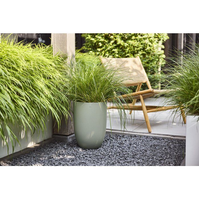 ELHO Tall Flower Pot - Sereh Tall 30 - 22 L - L 30 x W 29.5 x H 41 cm - Green