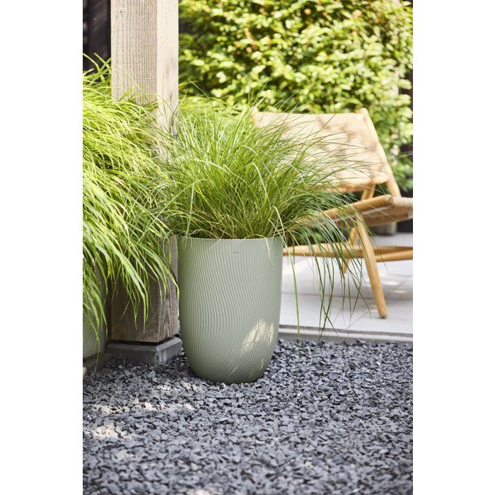 ELHO Tall Flower Pot - Sereh Tall 30 - 22 L - L 30 x W 29.5 x H 41 cm - Green