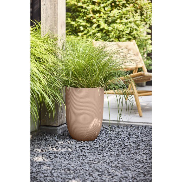 ELHO Tall Flower Pot - Sereh Tall 30 - 22 L - L 30 x W 29.5 x H 41 cm - Brown