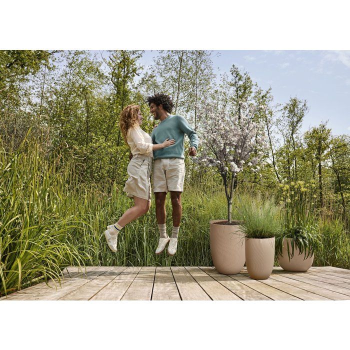 ELHO Tall Flower Pot - Sereh Tall 30 - 22 L - L 30 x W 29.5 x H 41 cm - Brown