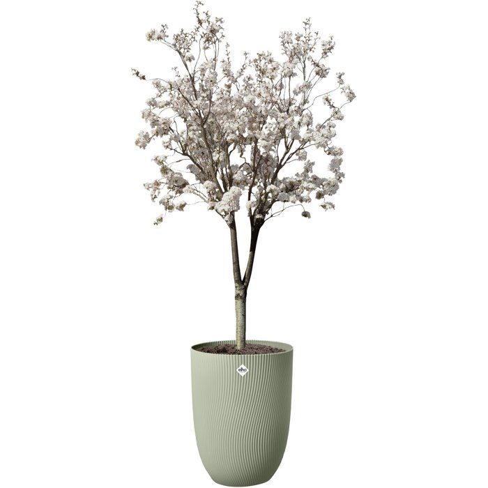 ELHO Tall Flower Pot - Sereh Tall 40-50 L - Ø 39 x H 53 cm - Green - Balcony/Indoor/Outdoor