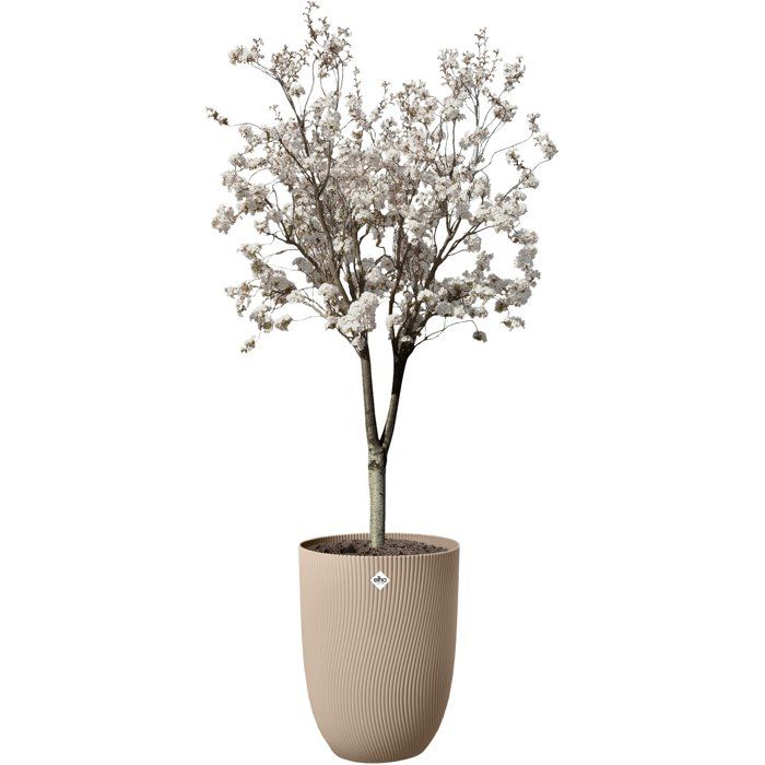 ELHO Tall Flower Pot - Sereh Tall 40-50 L - Ø 39 x H 53 cm - Brown - Balcony/Indoor/Outdoor